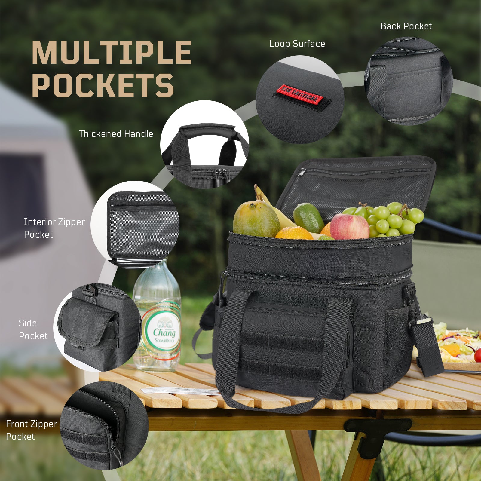 1TG Tactical Nylon Insulated Lunch Bag 18L-24L